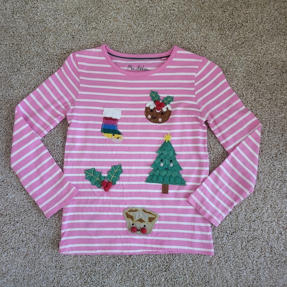 ♥️EUC♥️ BODEN GIRLS HOLIDAY TOP